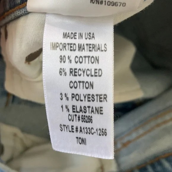 SOLD// NWT Agolde Toni Straight Slim Jeans - Picture 6 of 6